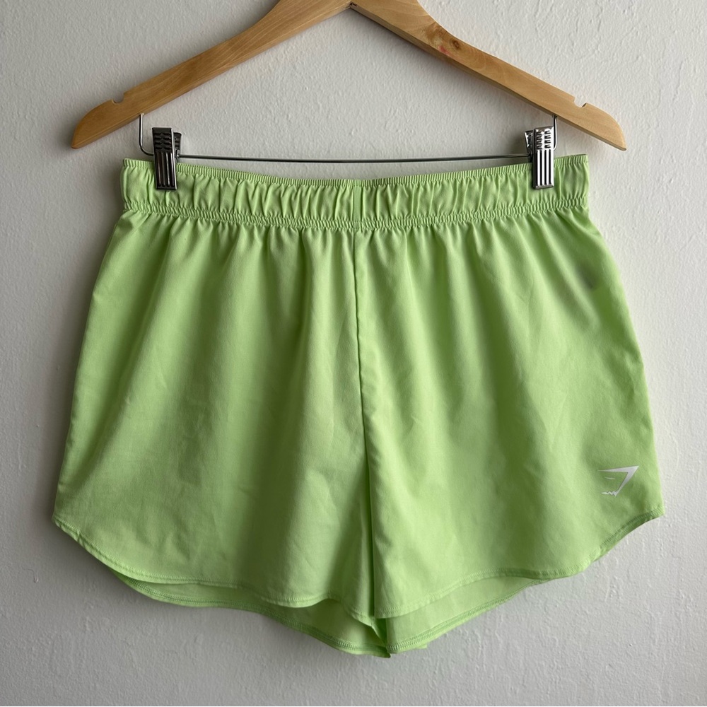 Gymshark Light Green Athletic Shorts